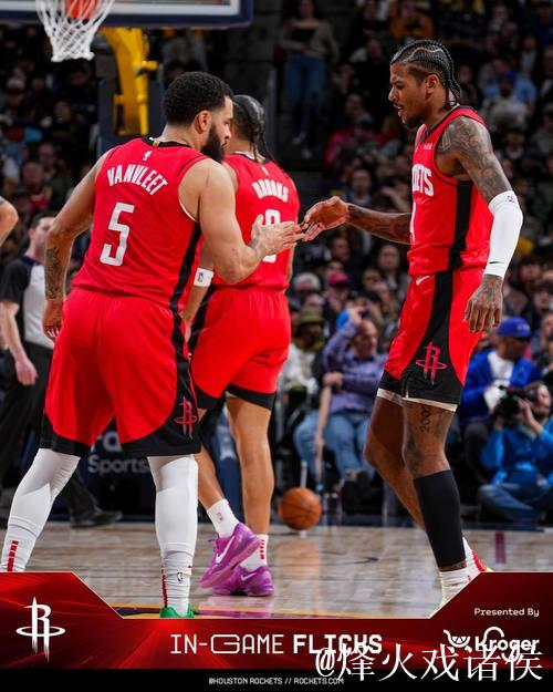 掘金今日战胜火箭终结主场四连败颓势，目前战绩升至19胜6负